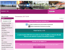 Tablet Screenshot of lyceegeiffel-reims.fr